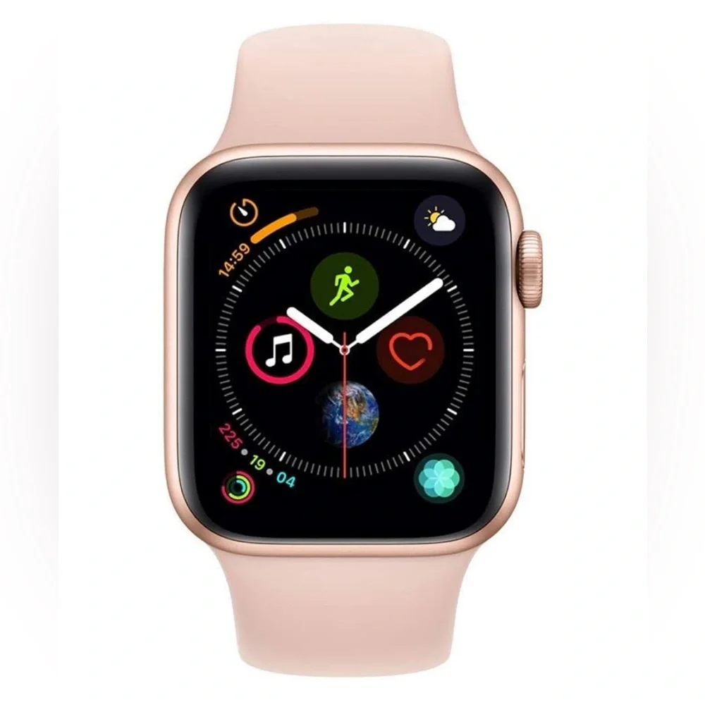 EUC Apple Watch Series 4; 40mm Gold Aluminum Pink Sand Sport Band - Picture 2 of 10